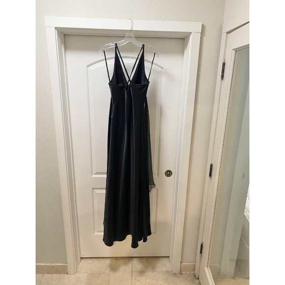 Morrell Maxie Dress Womens Size 12 Black Formal Gown Sleeveless Ring Detail Long - Picture 4 of 5